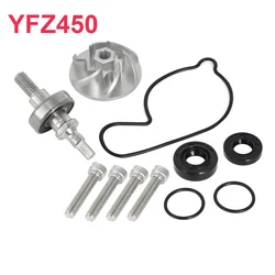 ATV Engine Water Pump Impeller Billet Gear Shaft Complete Redo Kit Replace For Yamaha YFZ450 YFZ 450 YFZ450W YFZ450V YFZ450SP2