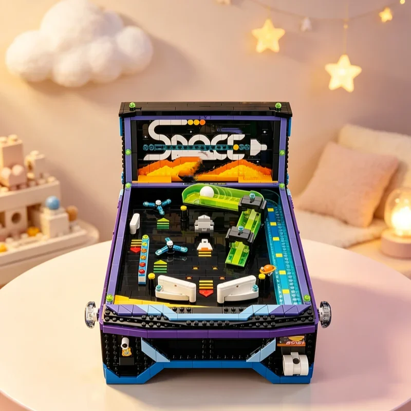 NEW Retro Decoration Classic Arcade Style Display Model 2274pcs Building Blocks Bricks Assembled Model Birthday Party Gifts