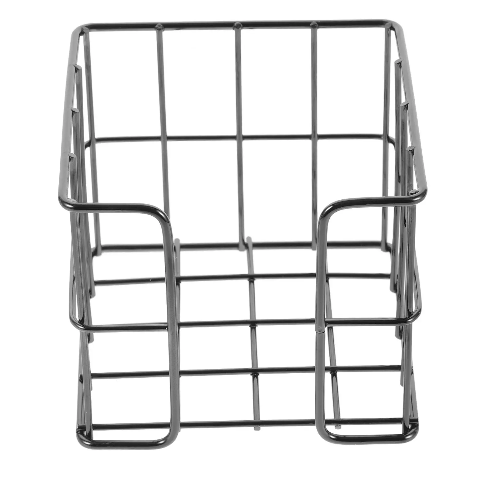 Metal Note Holder for Notepads Business Cards Index Cards Sleek Desk Organizer Wire Mesh Basket Office Home Use