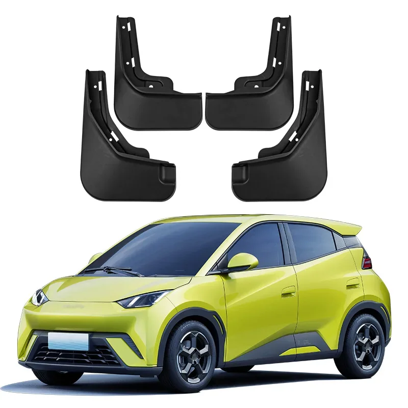 4x Tyre Mudflaps Mudguards Fit for BYD Seagull 2023 Mudguards Tire Fenders Mud Flaps Wheel Guards Accessories ABS waterproof