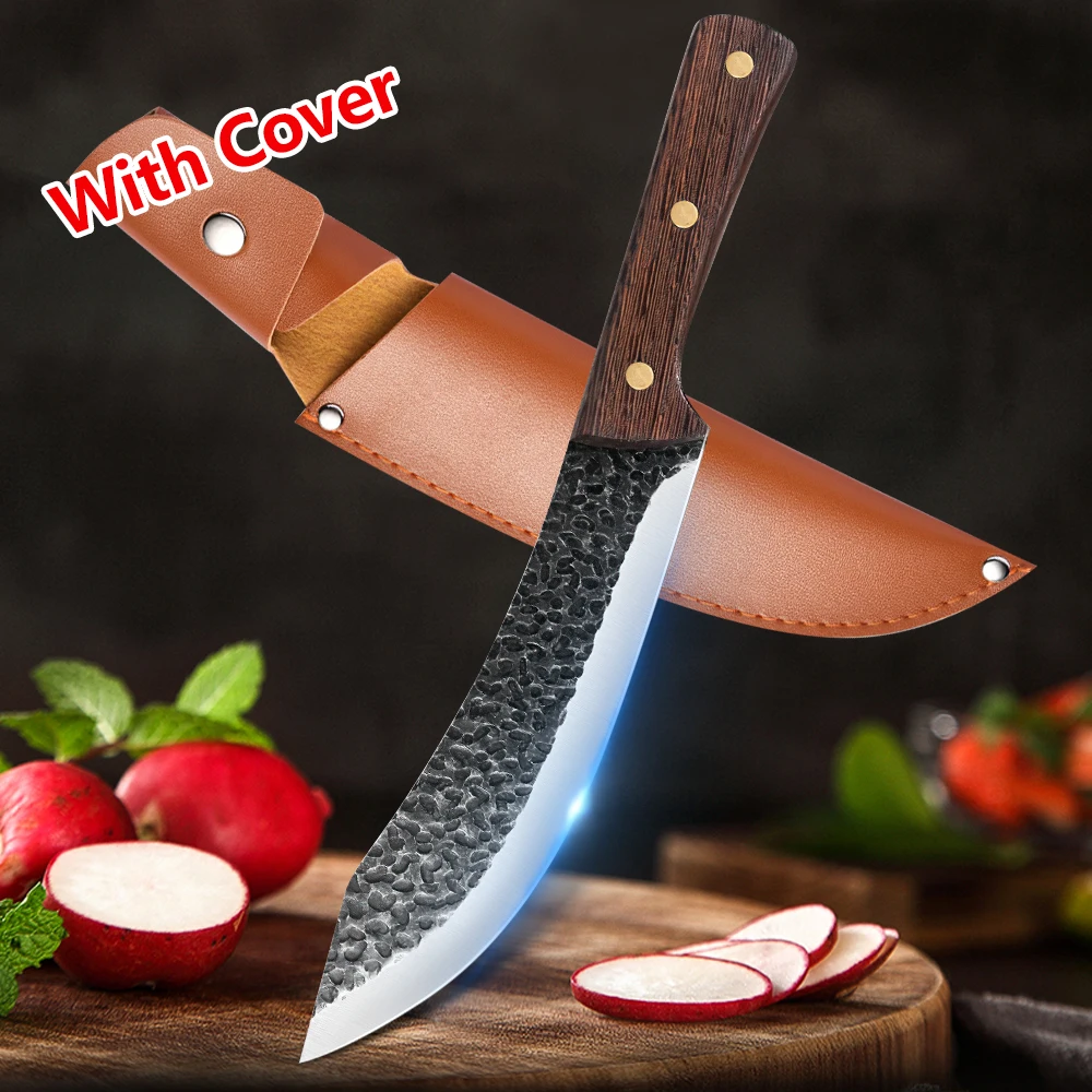 

High Carbon Steel Boning Knives Chef's Knife Stainless Steel Kitchen Meat Cutting Japanese Santoku Slicing Knife