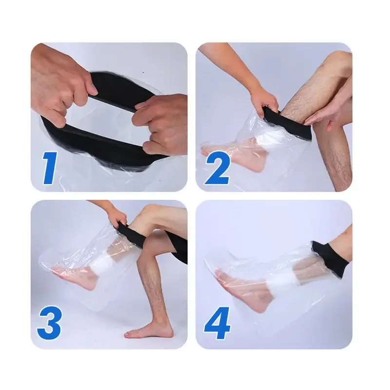 Adult Secruity Protection Case For Postoperative Bathing Reusable Personal Waterproof Sleeve