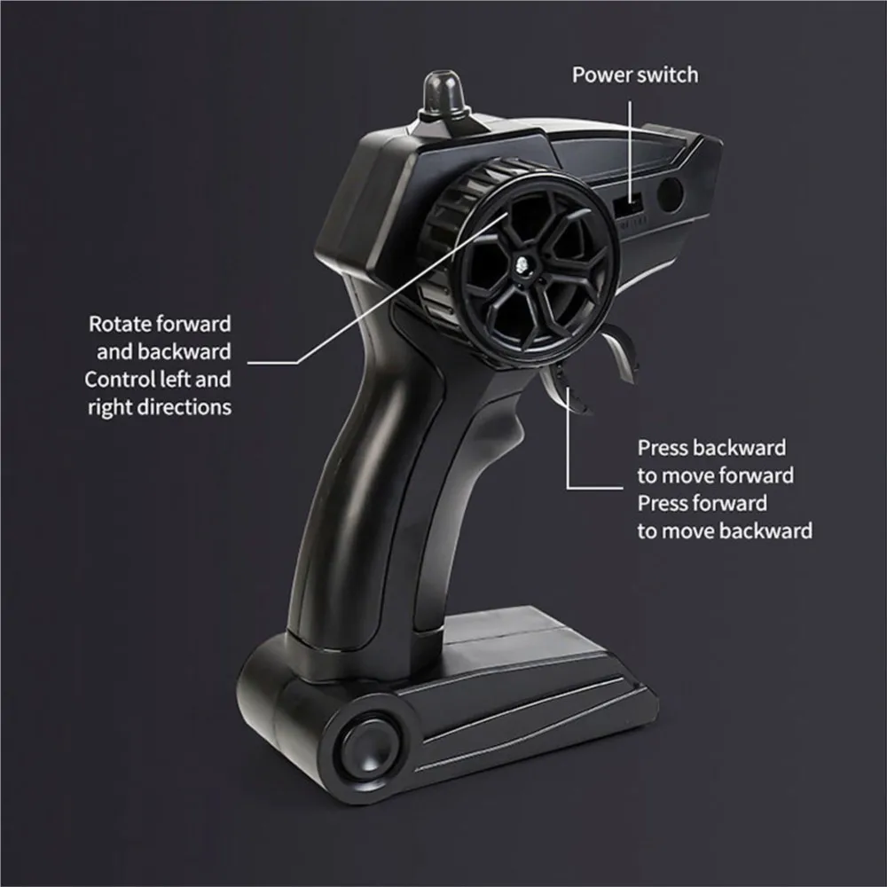 Camion pick-up RC 4*4 1/24 2.4GHz, contrôle sans fil, transmetteur prêt à courir, lumières LED, véhicule tout-terrain, voiture sur chenilles Q208