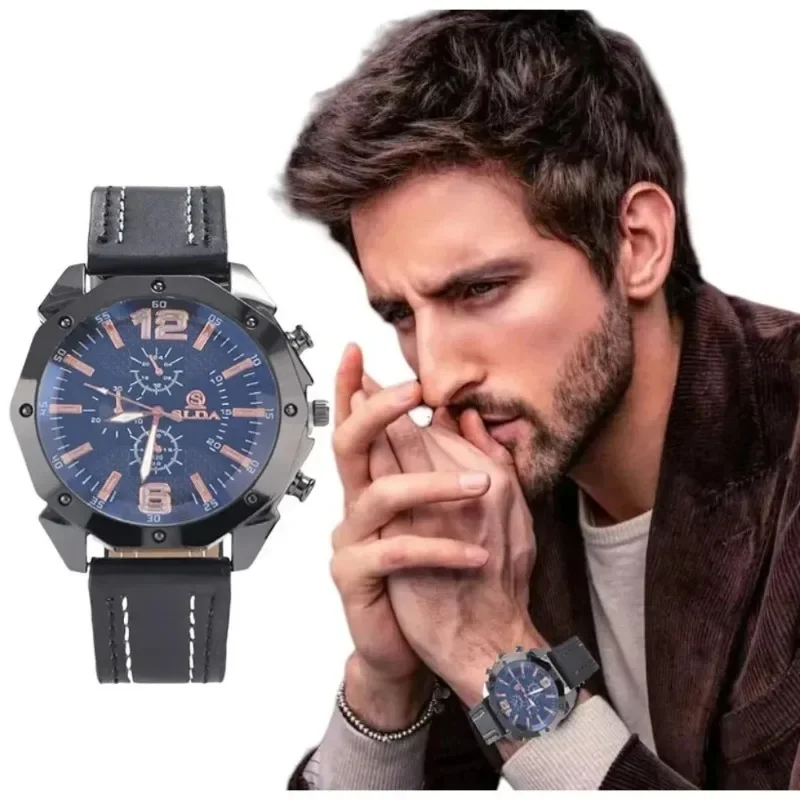 Men Stainless Steel Mesh Strap Chronograph Wrist Mens WatchLuxury Fashion Silver Rose Gold Roman Number for Work
