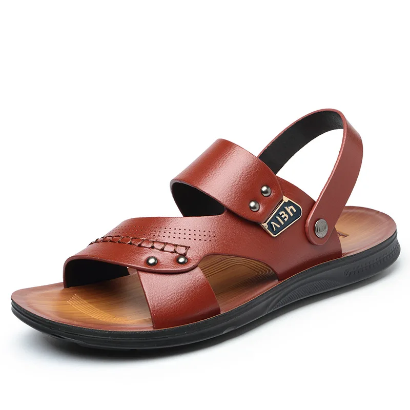 Men Sandals Comfortable Men Summer Shoes Leather Sandals Big Size Soft Sandals Men Roman Comfortable Men Shoes Footwear