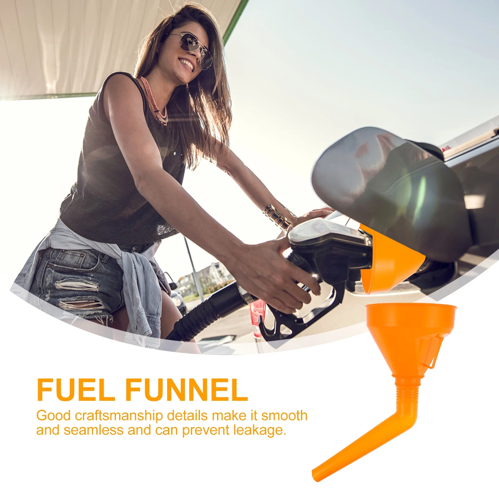 

4pcs Plastic Fuel Funnel For Automotive Motorbike Oil Wide Mouth Abs Fluid Transfer Tool Vehicle Refueling