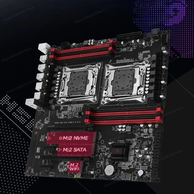 For X99 two-way main board CPU set 36 cores 72 threads studio game multi-open rendering design clip