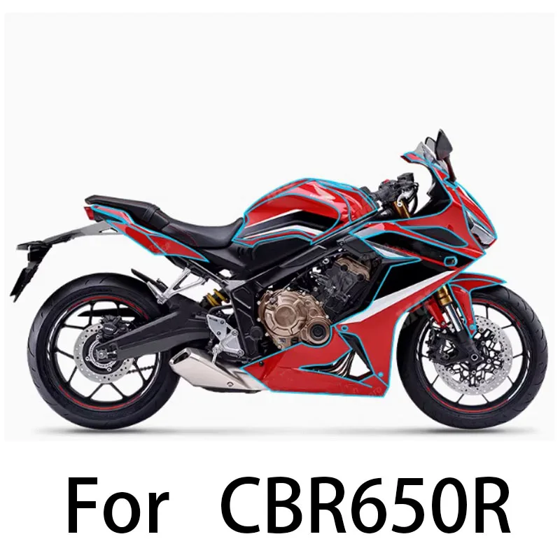 

For CBR650R Invisible Clothing Sticker Waterproof Body Protection Fuel Tank Film Motorcycle Modifiable Parts