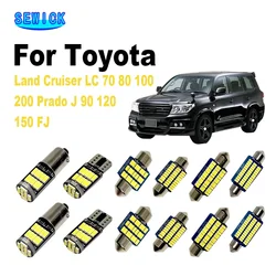 Canbus For Toyota Land Cruiser LC 70 80 100 200 Prado J 90 120 150 FJ Car Bulbs LED Interior Light Kit Map Dome Trunk Lamp