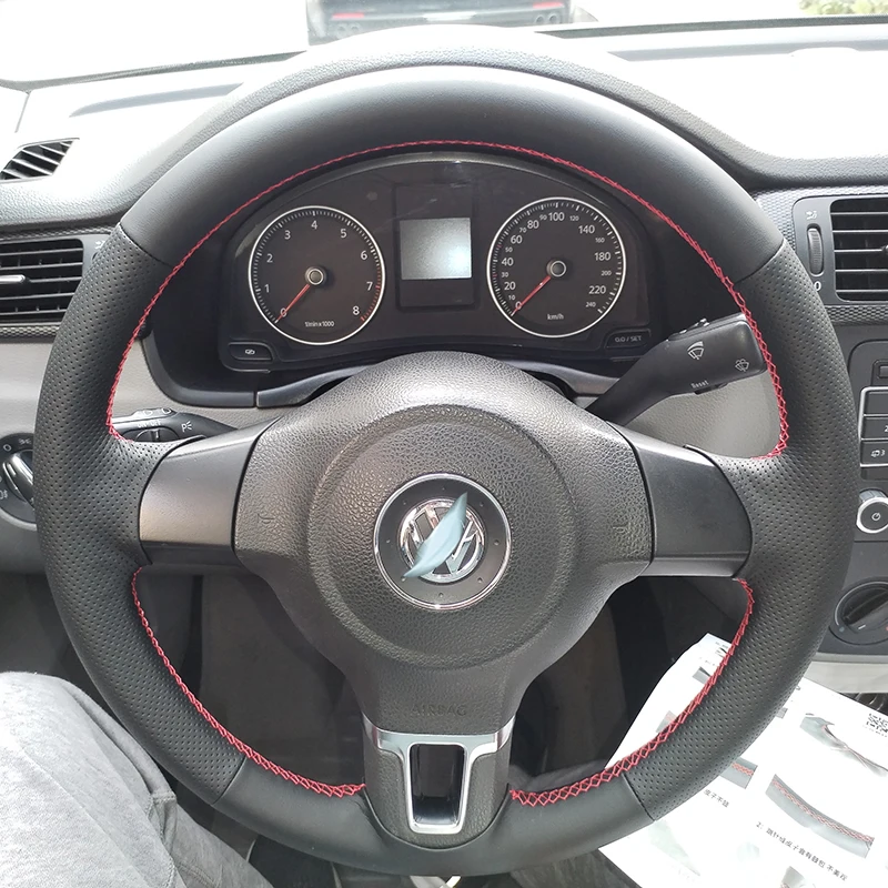 

Для Volkswagen Golf 6 Mk6 VW Polo Sagitar Jetta Braid Нескользящая износостойкая искусственная кожа интерьер