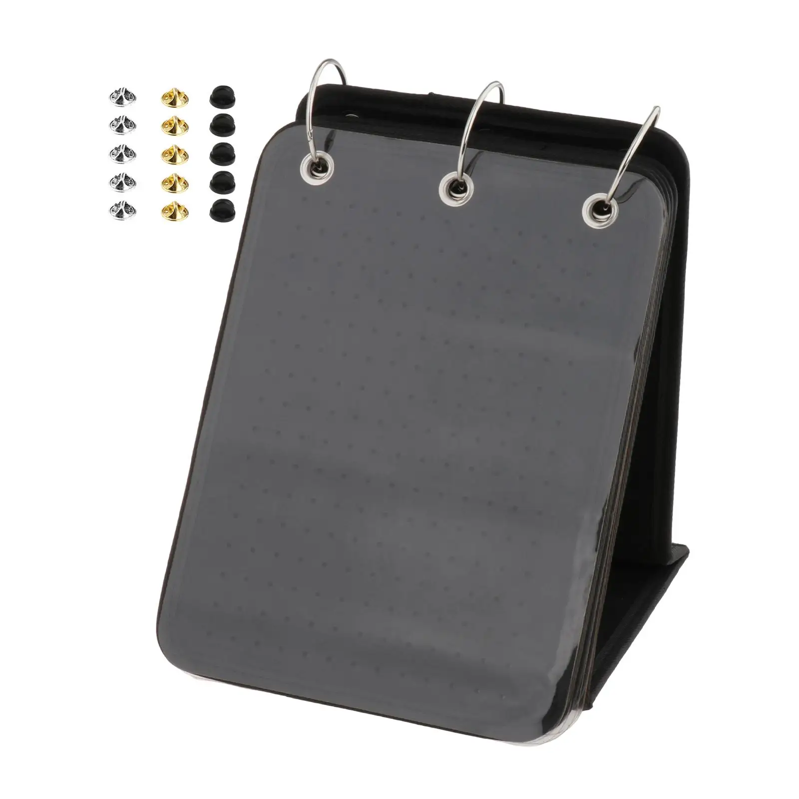 Brooch Pin Storage Organizer Trading Pin Book Durable Felt Display Stand for Countertop Home Tabletop Jewelry Accessories Ladies