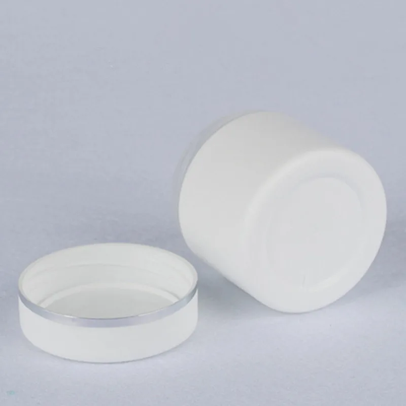 

10pcs/Lot White 30g 50g 100g Round Base PP Cream Jar Clear Cream Pot Mini Cosmetic Container Makeup Sample Jar Packaging Bottle