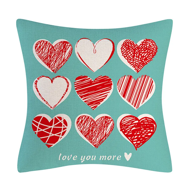 Blue Series Truck Love Ornament Pillow Seat Cover