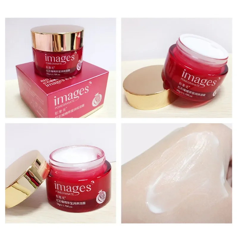 IMAGES Red Pomegranate Face Cream Moisturizing Whitening Anti-Wrinkle Essence Day Cream Face Care