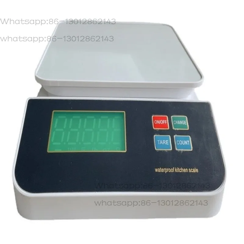 Fully waterproof kitchen scale, rechargeable high-precision electronic scale, built-in lithium battery baking scale
