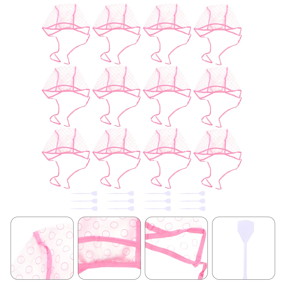 

12pcs Hair Highlighter Tools for Dyeing Cap Highlight Hair Cap Salon Use Safe Durable Women Highlight Hooks Gifts