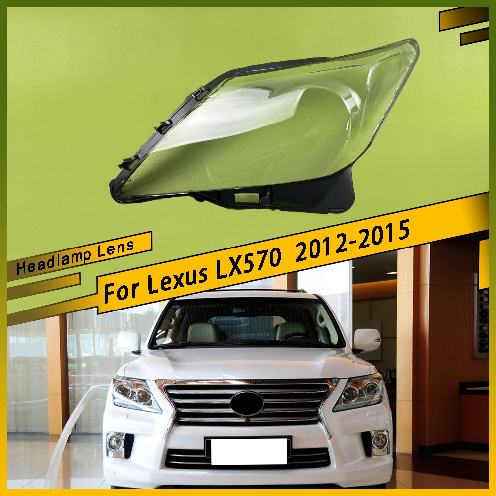

For Lexus LX570 2012 2013 2014 2015 Front Headlights Shell Transparent Cover Headlamps shade Lampshade Lamp Shell Lens Masks