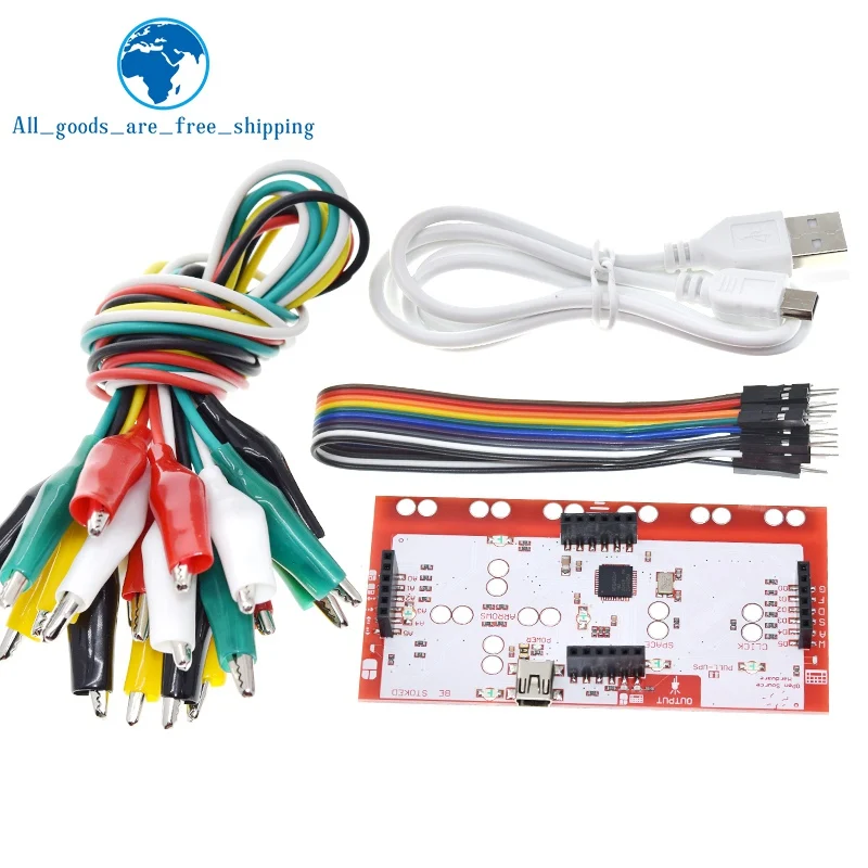 سلك توصيل بمشبك التمساح + لوحة تحكم قياسية لتقوم بها بنفسك عدة + كابل USB لـ UNOR3، Mega 2650، نانو لهدية الطفل