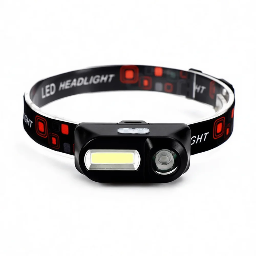 Efficient Led Headlight For Camping Hiking Trekking Flashlight Headlamp Rechargeable Outdoor Lighting Gear Night Torch Utility