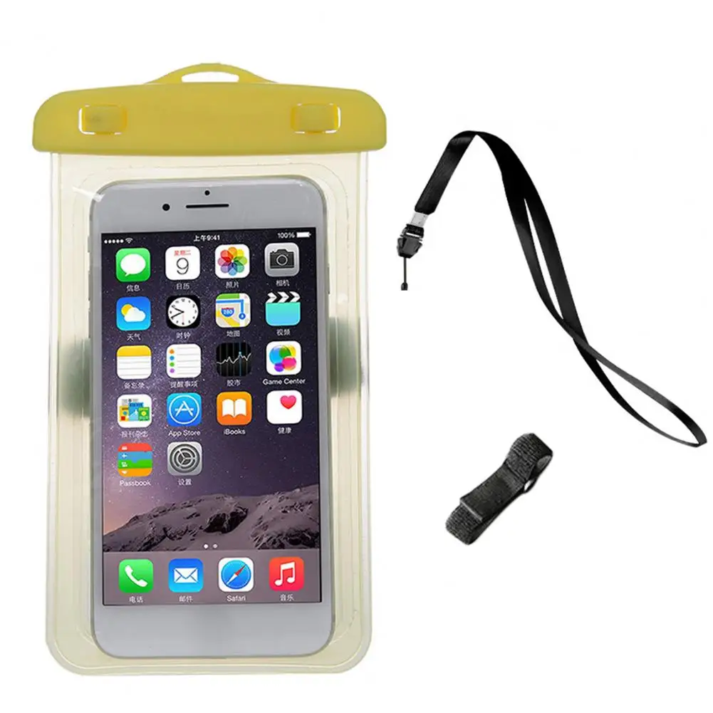 1 Set Reliable Phone Dry Bag  Touchscreen PVC Waterproof Phone Bag  Cell Phone Waterproof Case