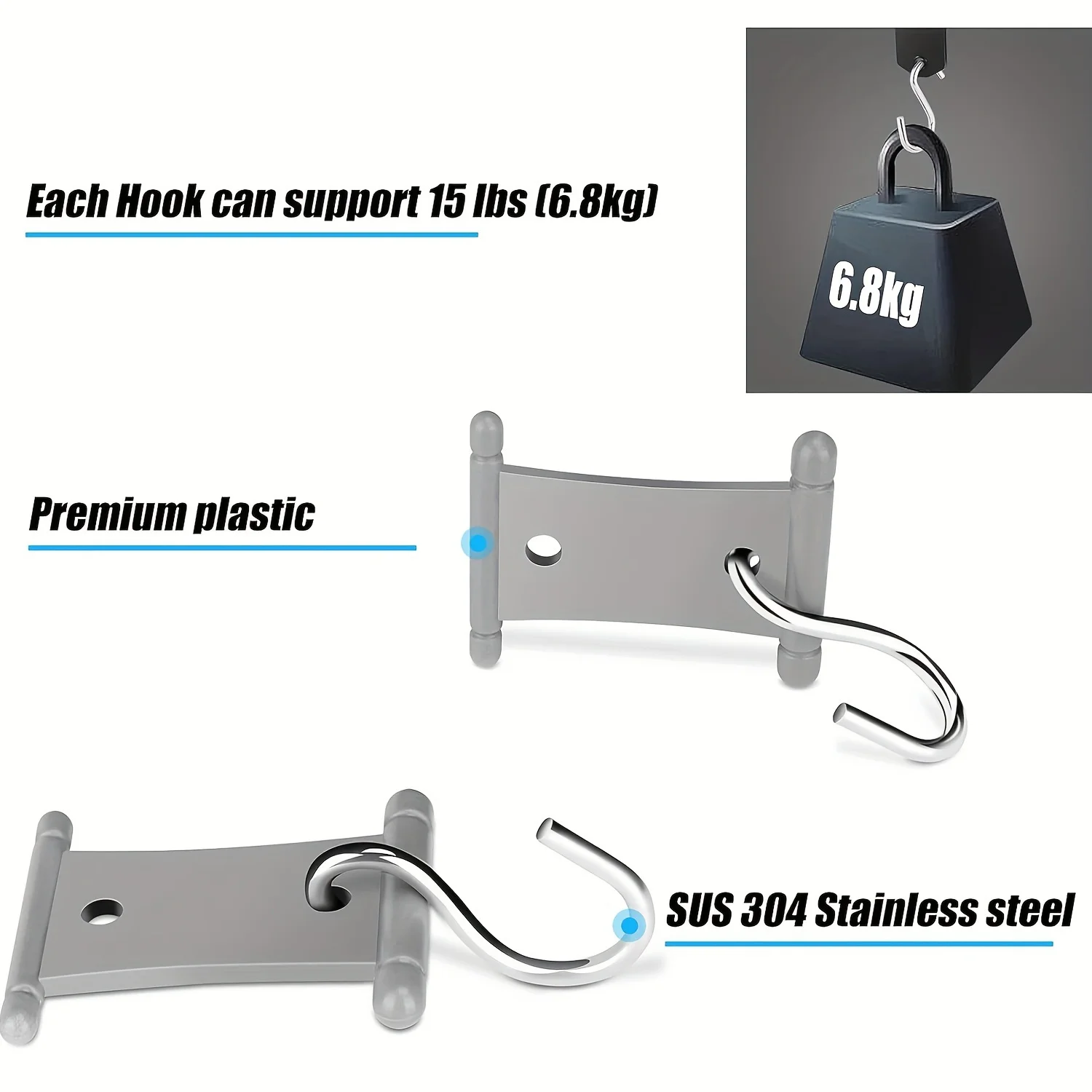 4/8Pcs S-Förmigen Camping Markise Haken Clips RV Zelt Kleiderbügel Licht Kleiderbügel Für Caravan Camper Haken zubehör Outdoor Liefert