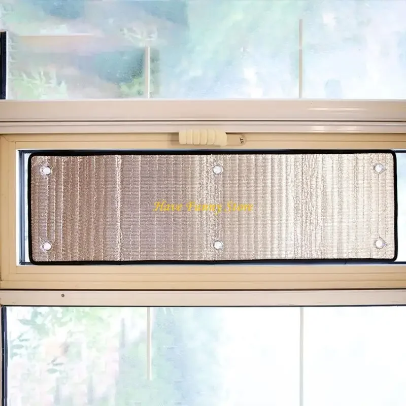 M5TF Sun Reflective Window Covering Sunscreen Heat Insulation Aluminum Film Glares Reduction Home Car Office Installation