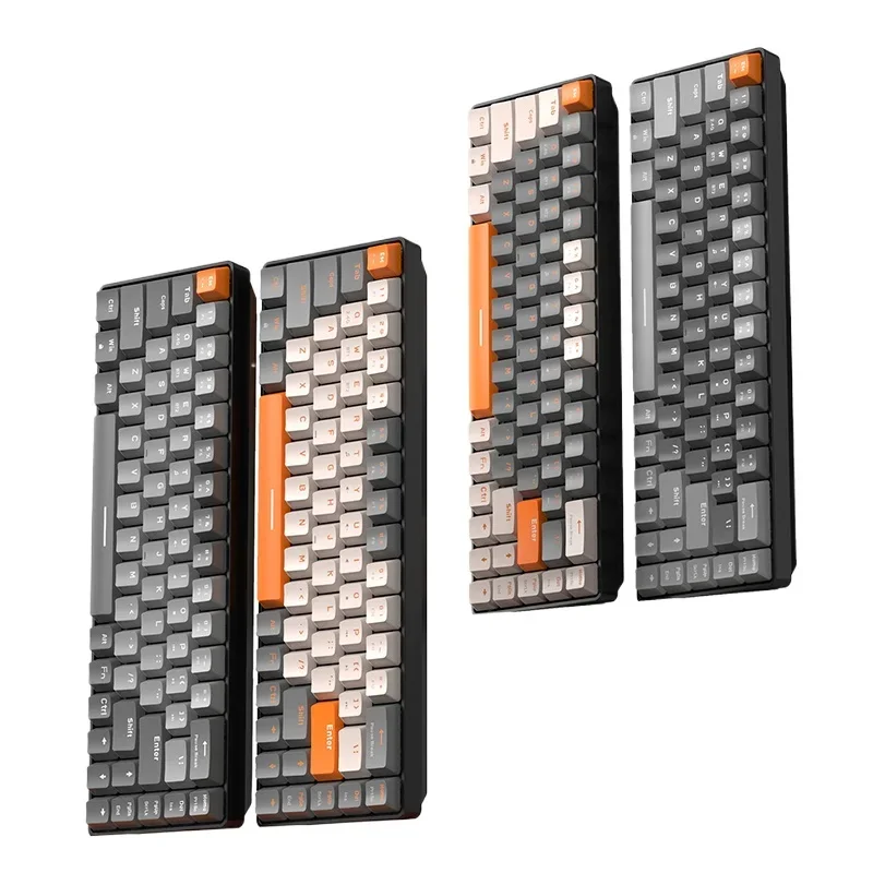 

K68 Mini Keyboard Gaming Mechanical Keyboard 2.4G Wireless BT 5.0 Keyboard For PC Gamer Keycaps Hot-Swap 68 Keys Russian layout
