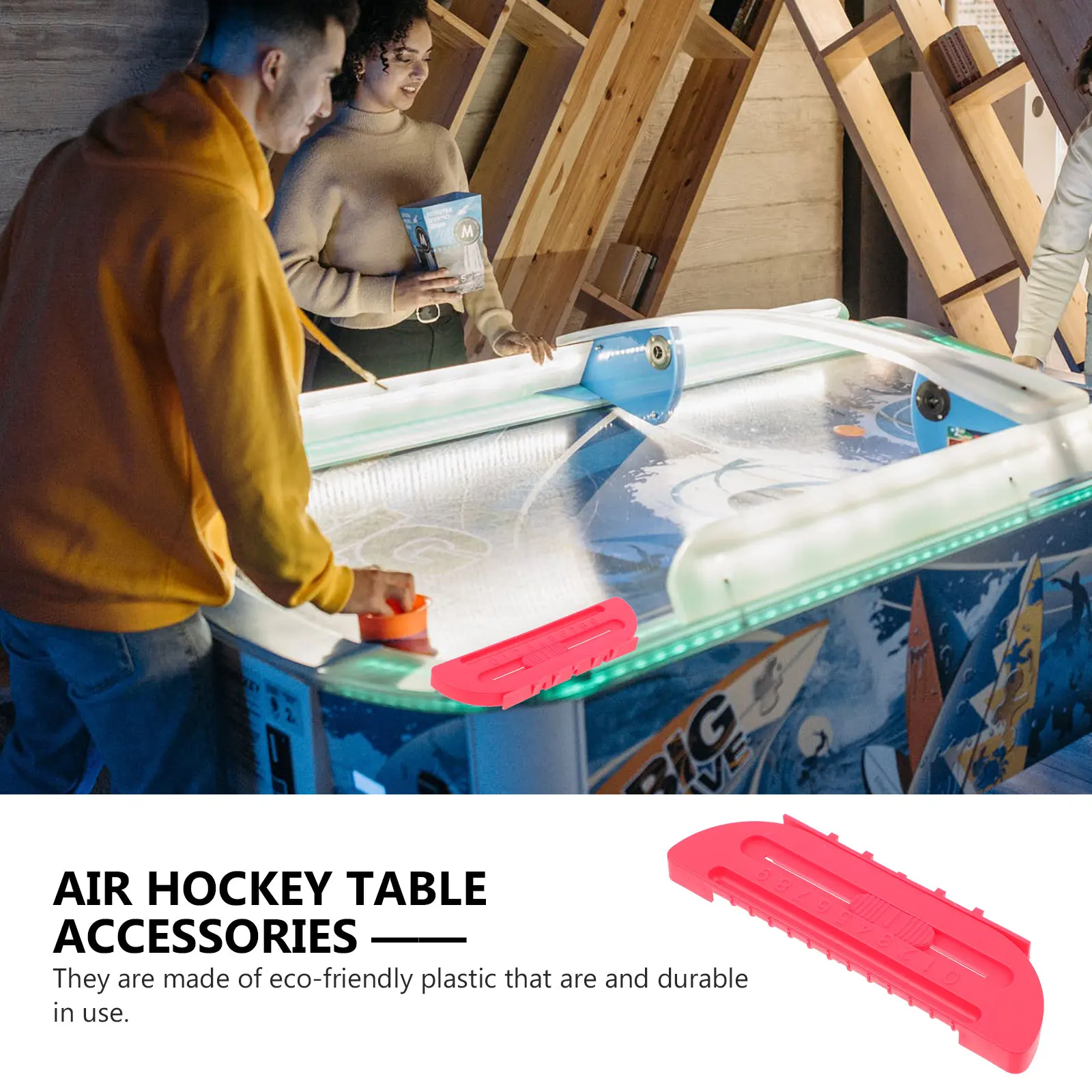 

2 Pcs Air Balloon Accessories Table Balls Scorekeepers Hockey Tool Plastic Scoring Counters Eco-friendly Units Accessory