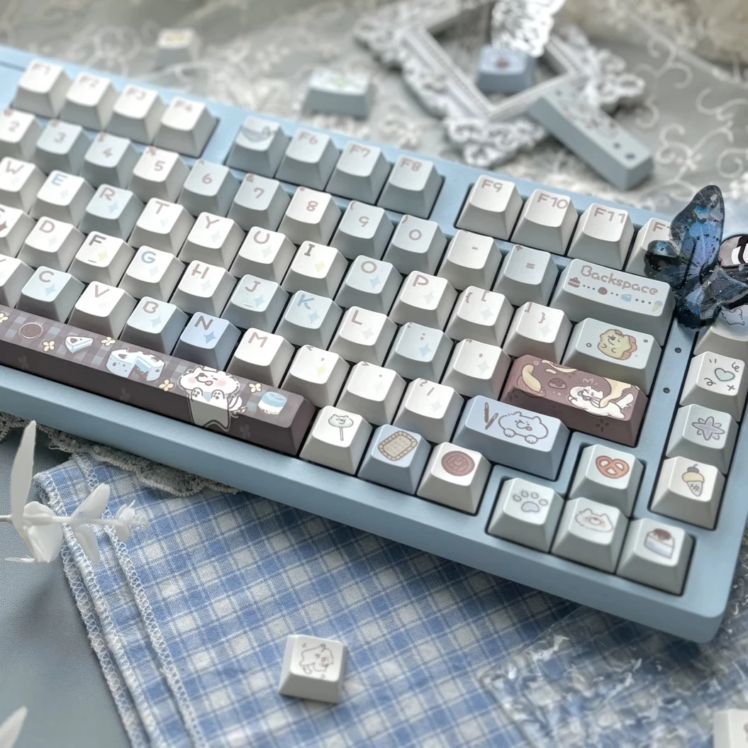 95 Keys  Fit for 75% Mechanical keyboard Cherry Profile Dye Sub PBT Keycaps for Gateron MX Switch Gaming Keyboard
