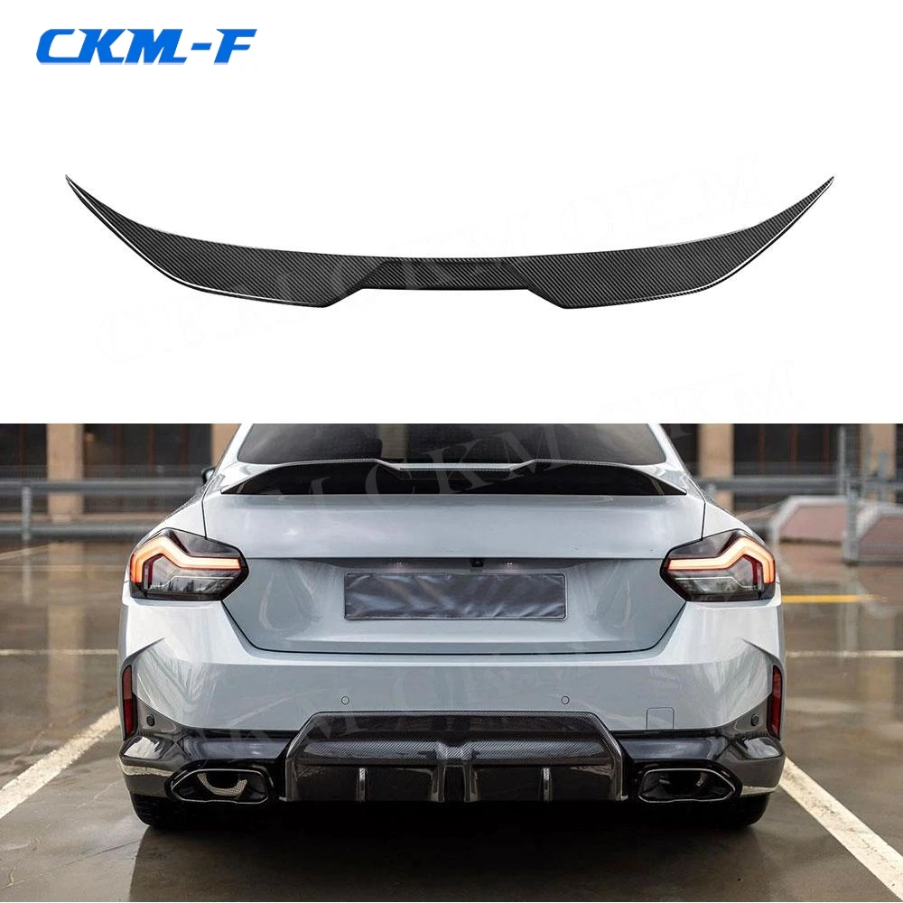 

M Style VS Style Real Carbon Fiber Rear Spoiler for BMW 2 Series G42 M235i M240i Coupe 2022 + Rear Trunk Duck Spoiler Wing