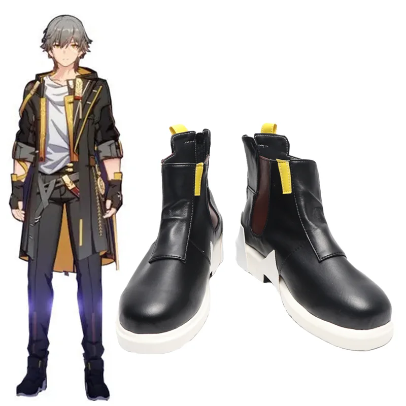 Hoofdpersoon Pionier Cosplay Schoenen Honkai Star Rail Cosplay Laarzen Schoenen Pu Leer