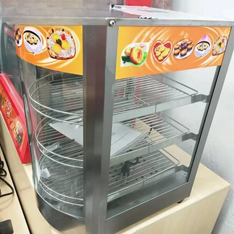 Electric heating food warmer factory price commercial fast food insulation cabinet