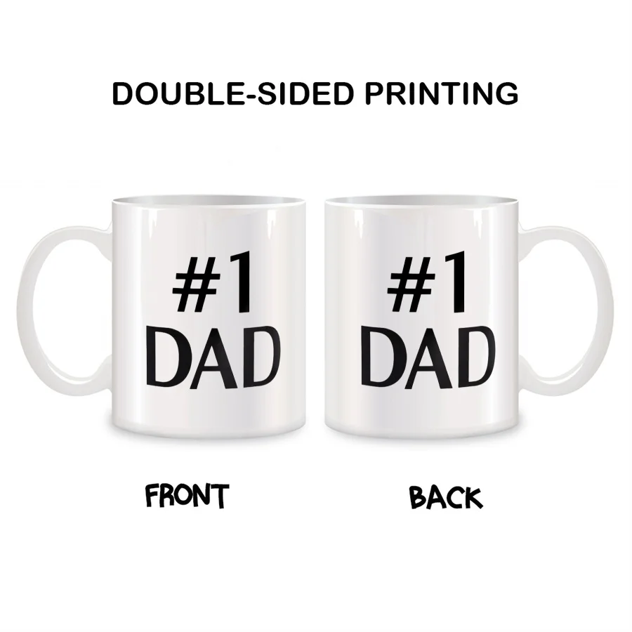 Best Dad Mugs For Dad Papa Husband Grandpa From Daughter Son Wife Birthday Gifts Novelty Coffee Ceramic Tea Cups White 11 oz