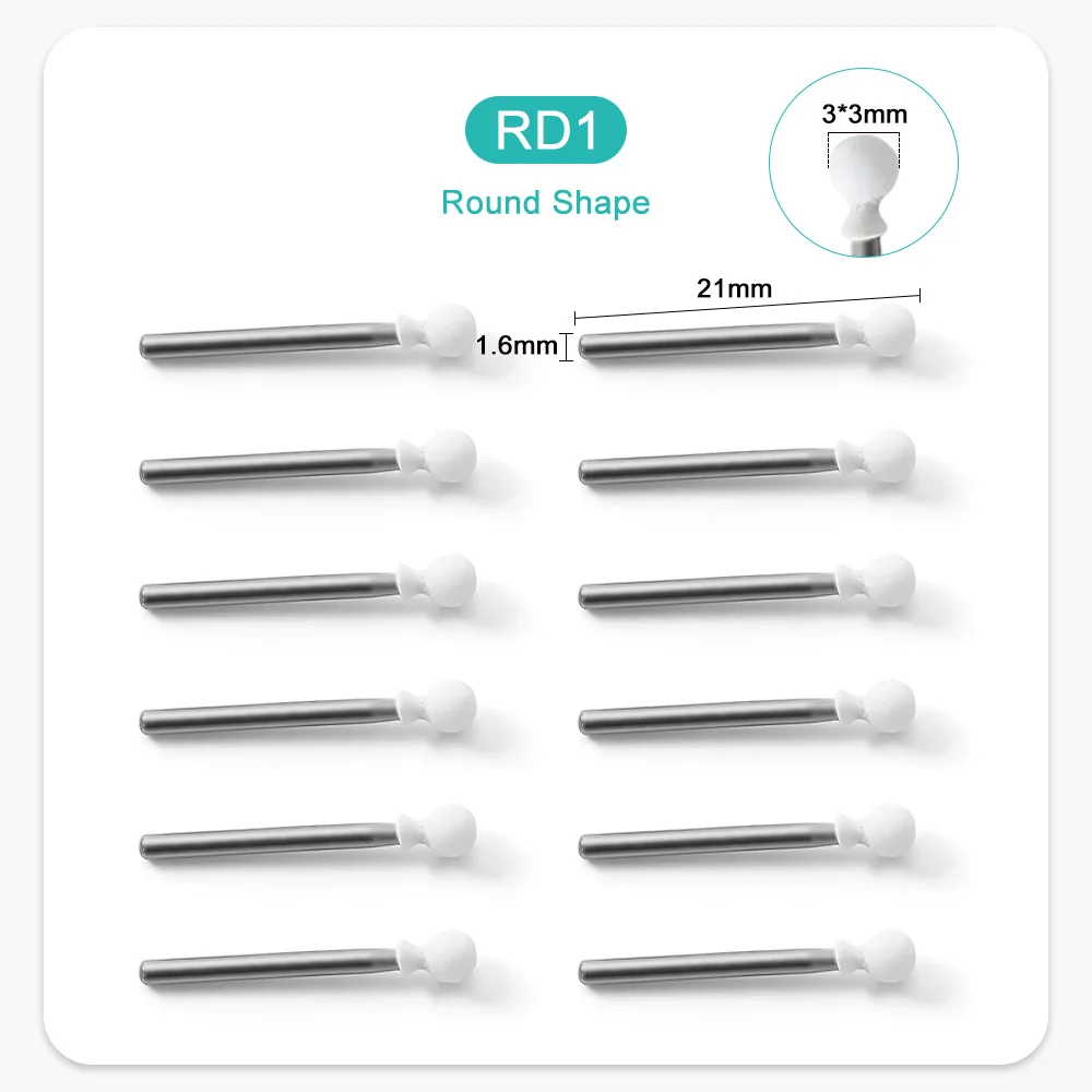 12 unidades/pacote pedra de polimento dental handpiece burs fg cone chama dentista dentes badejo ferramentas dentista