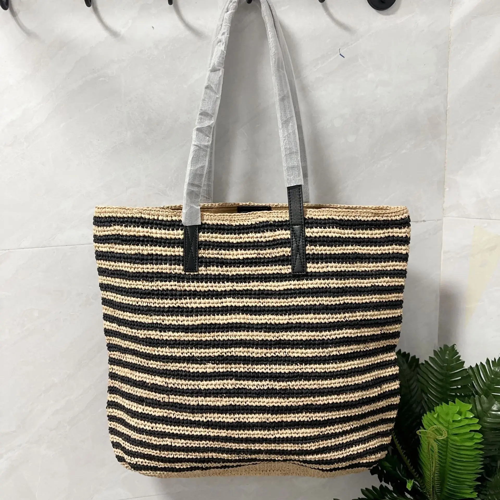 

Lafite Grass Large Capacity Tote Bag Vacation Beach Women's Summer Grass Woven Large Handheld Shoulder Bag