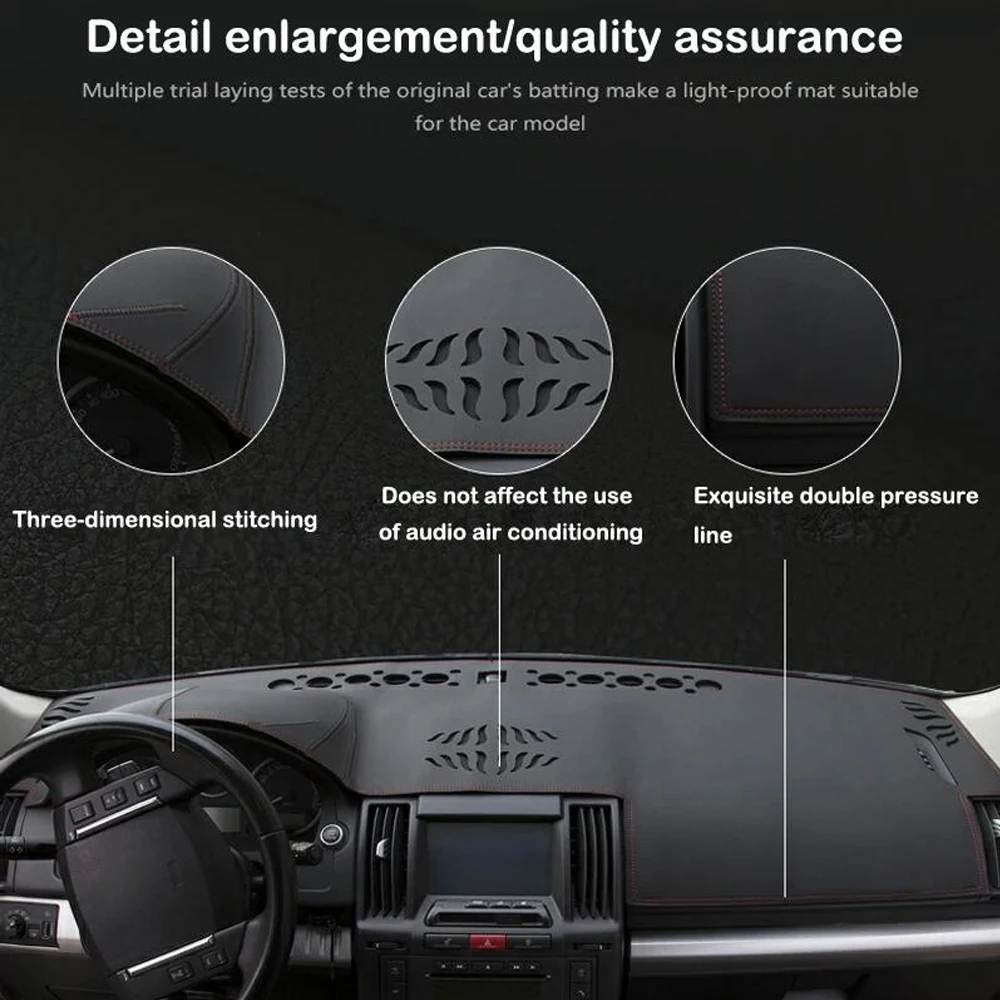For Mercedes-Benz A W177 CLA C118 GLA H247 Class 180 200 260 220 PU Leather Dashmat Car Styling Dash Mat Dashboard Cover PADS view 4
