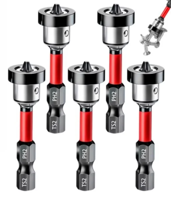 Magnetische Positionierungs-S2-Schraubendreher-Bits für Trockenbau, Gipskarton und Gipsplatten, Bohrwerkzeuge mit Positionierungs-Bitkopf