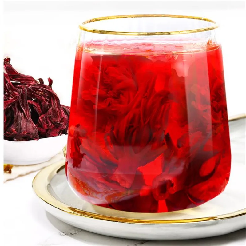 100% Natural Roselle Dried Hibiscus Flowers for Beauty Health Soap Perfume Resin Jewelry Making Candle Materials Supply