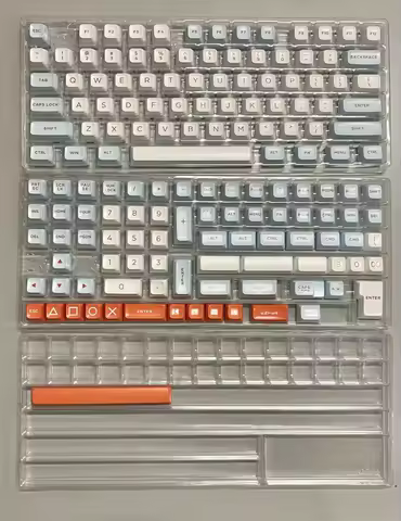 GMK Aifei Salmon 170 Keycap SA Profile Keycaps PBT Double Shot Key Caps Set ISO Enter 7U Spacebar for Custom Mechanical Keyboard
