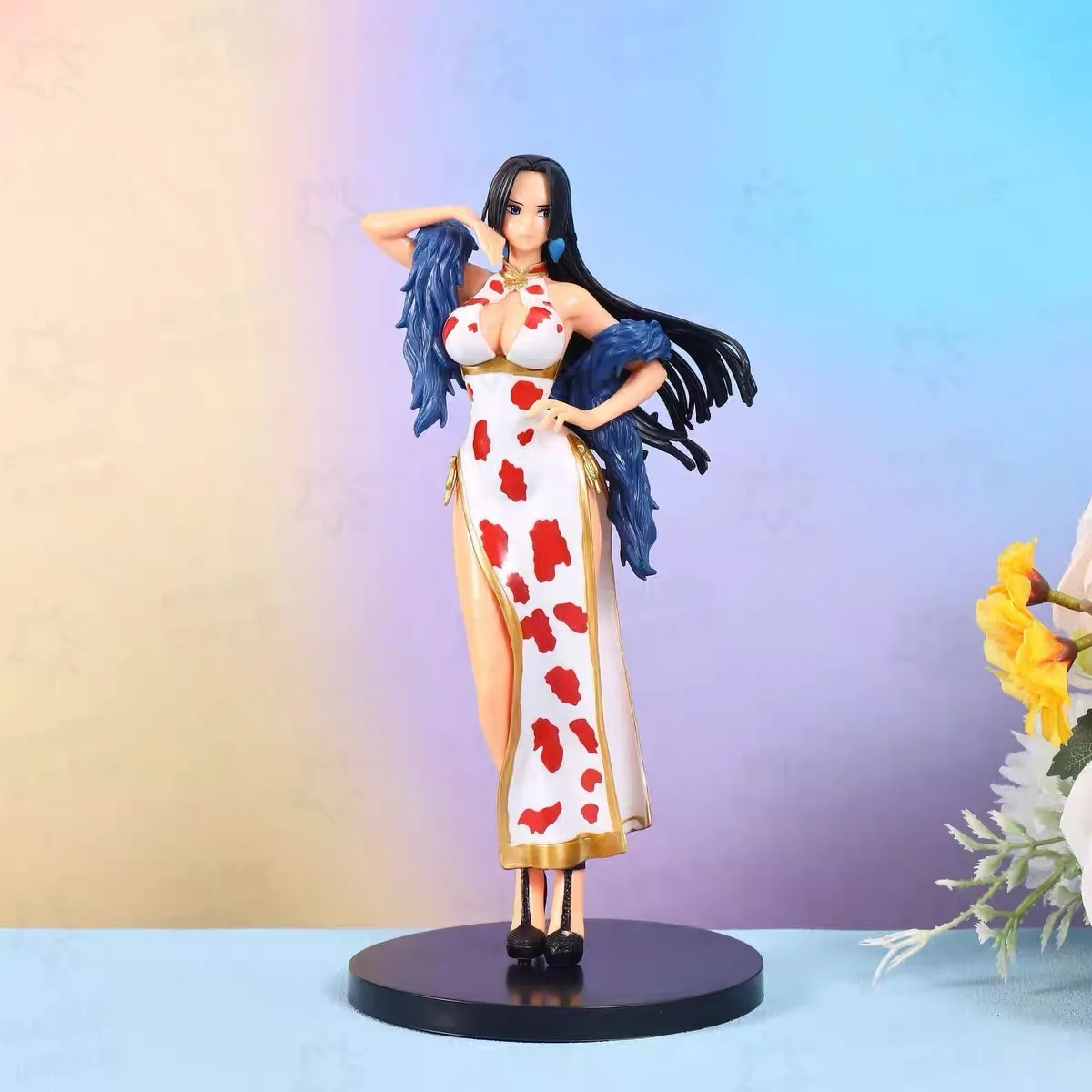 Hot One Piece Japan Anime Statue Boa Hancock cheongsam Sexy Girl PVC Action Figure Model Toy Adult Collectible Doll Gifts