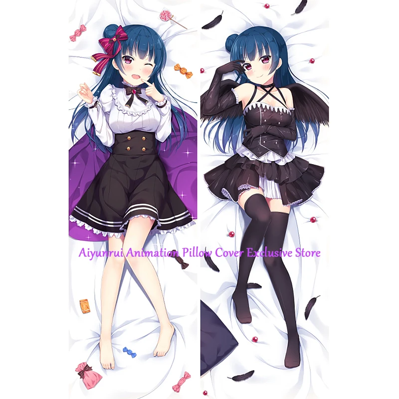 

Anime Pillow Cover Dakimakura Tsushima Yoshiko 2 Side Printed Hugging Body Pillowcase Cushion Cover Bedding Decor