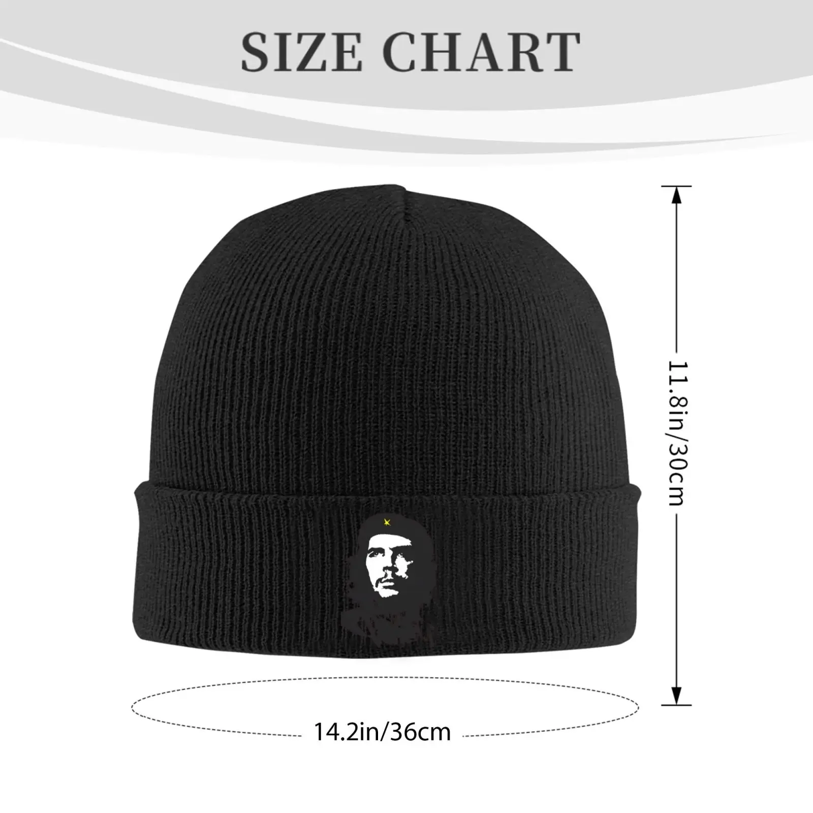 C-Che G-Guevara printing Unisex Knitted Hat Outdoor Warm Men Solid Color Crimping Skullies Beanie Cap Hip Hop Winter Ski Caps