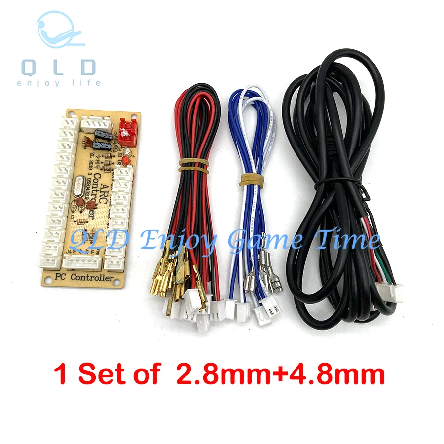 Arcade DIY Kit with USB Encoder, 1 Player Controller Kit, Raspberry Pi, Console Cabinet, Transparent Copy Sanwa Buttons Obsc-30
