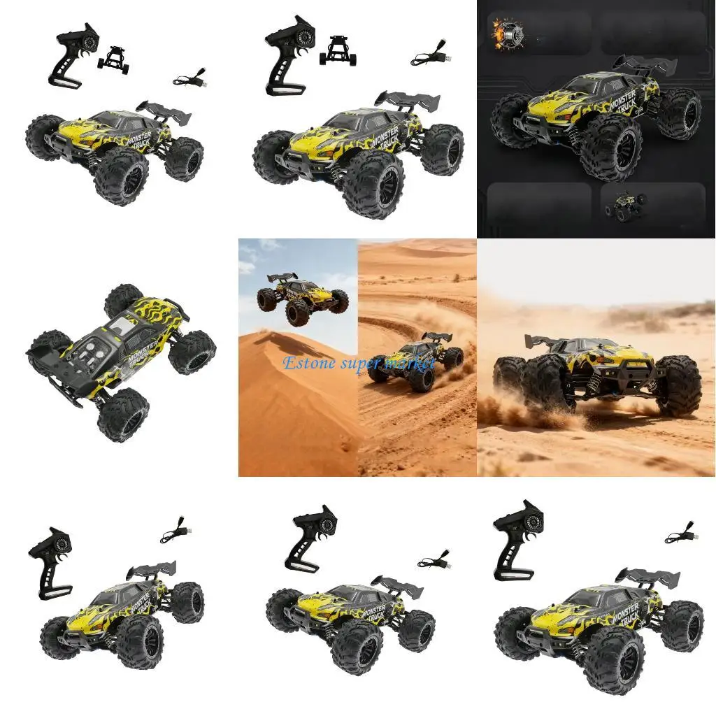 

090B Fast Speed Remote Racings Truck 1:16 Scale Kids Toy For Outdoor Adventure Use