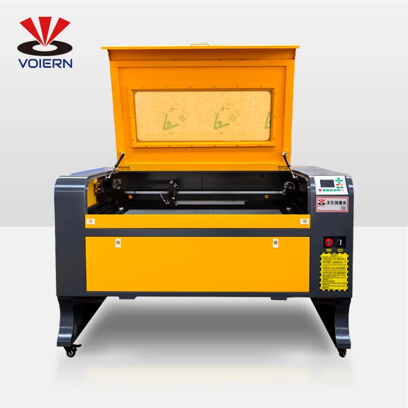 Easy use CNC Laser engraver cutter and Co2 Laser cutting machines manufacturer 9060 60/80/100W for Non-metal wood plywood