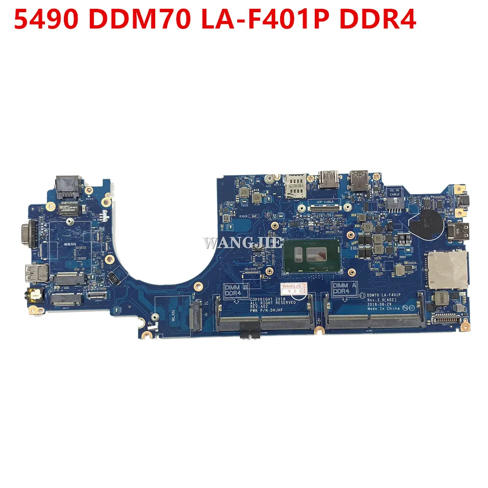 For Dell Latitude 5490 Laptop Motherboard CN-0C08DH 0FTY9P 0M79GG 046T0W 091RJ5 0M71FV DDM70 LA-F401P 100% Working