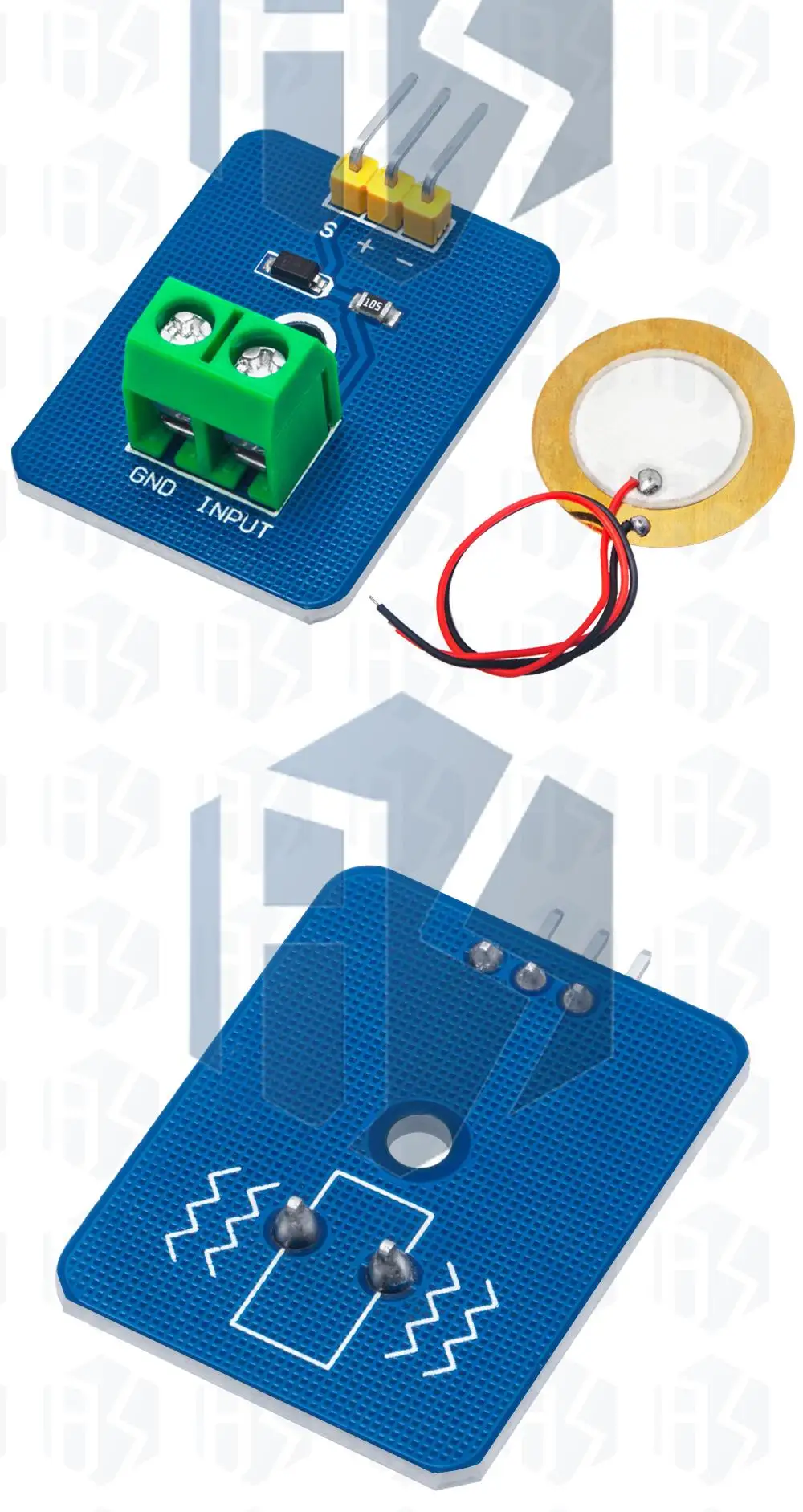 1PCS DIY KIT 3,3 V/5V Keramik Piezo Vibration Sensor Modul Analog Controller Elektronische Komponenten Liefert sensor für Arduino – Detail 7