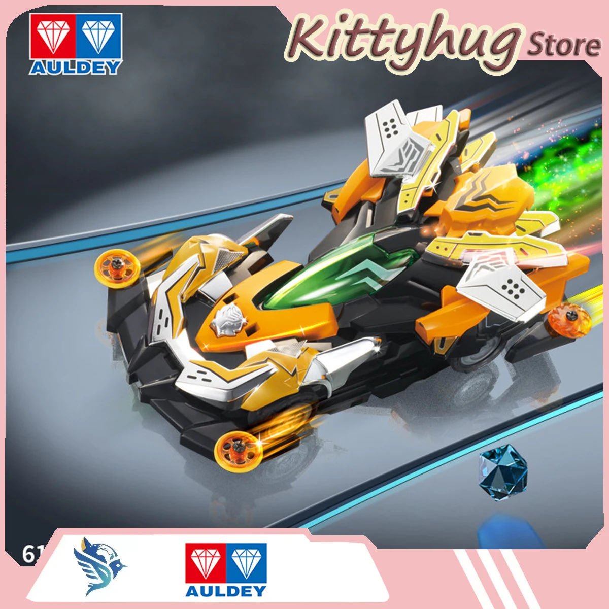 

Original Auldey The Dream Team Of Cars Assembly And Assembly Process Competition-Specific Flying Dragon Warrior Assembled Toy