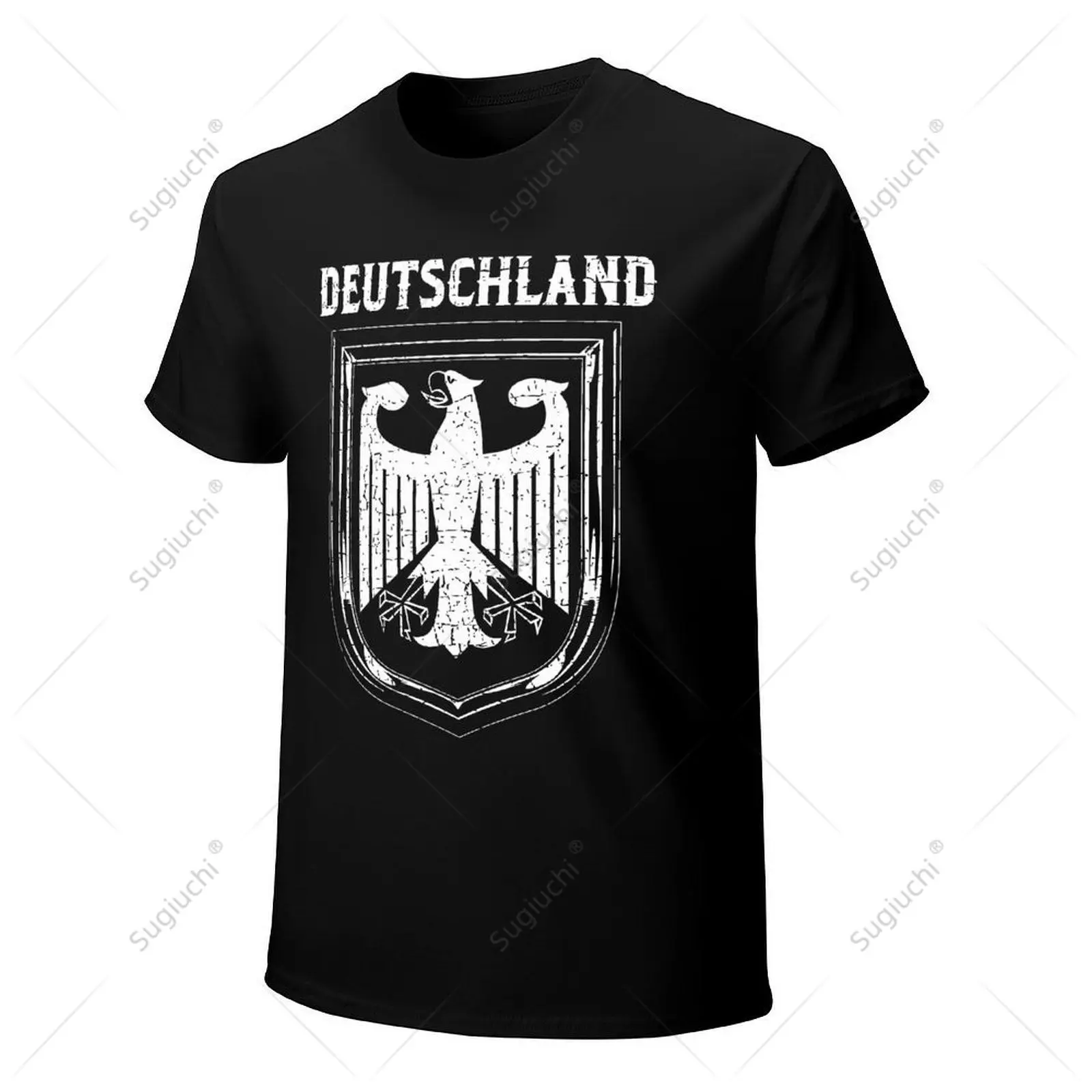 男性と女性のためのユニセックスTシャツ,綿100%,デutschland,ドイツ,イーグル,ナショナルシンボル