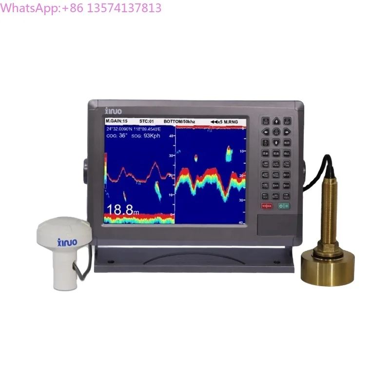 

Xinuo Xf-1069gf 600w 10.4'' Marine Electronics Navigation Communication Digital Sounder Fish Finder Gps Chart Plotter 3 in 1